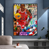 NBA Jordan Poster: Authentic Collectible for Fans-ChandeliersDecor