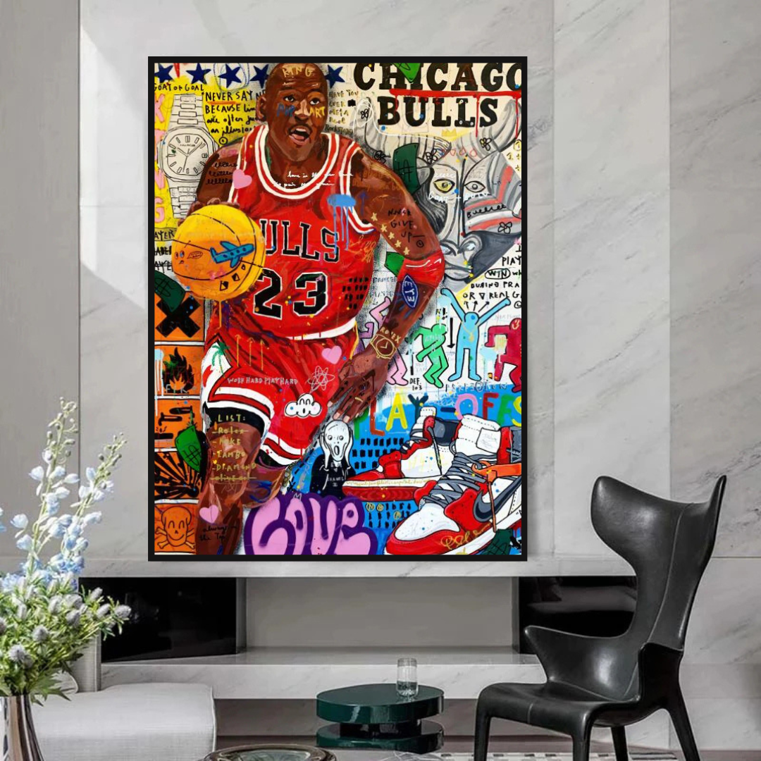 NBA Jordan Poster: Authentic Collectible for Fans-ChandeliersDecor