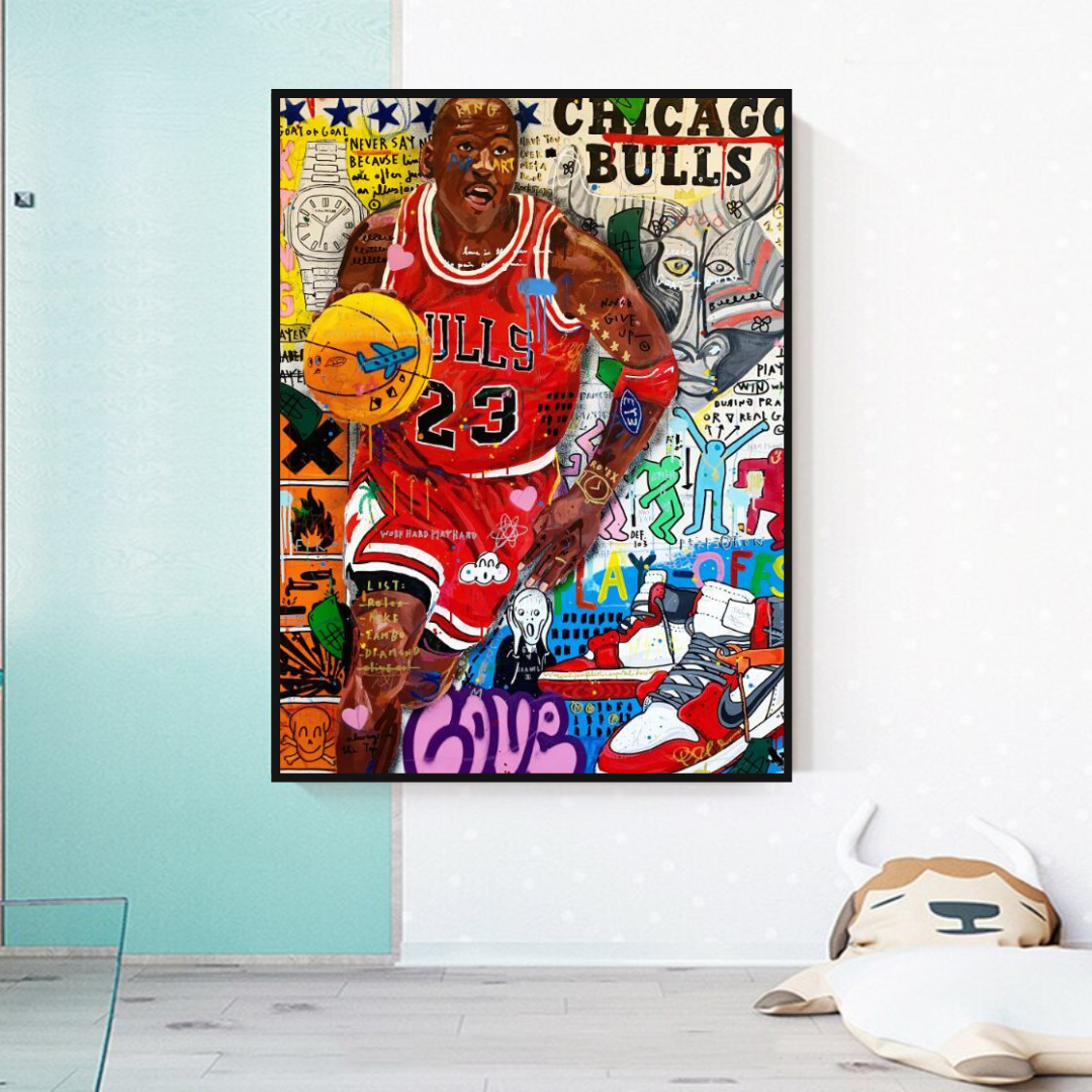 NBA Jordan Poster: Authentic Collectible for Fans-ChandeliersDecor