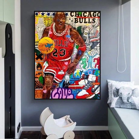 NBA Jordan Poster: Authentic Collectible for Fans-ChandeliersDecor