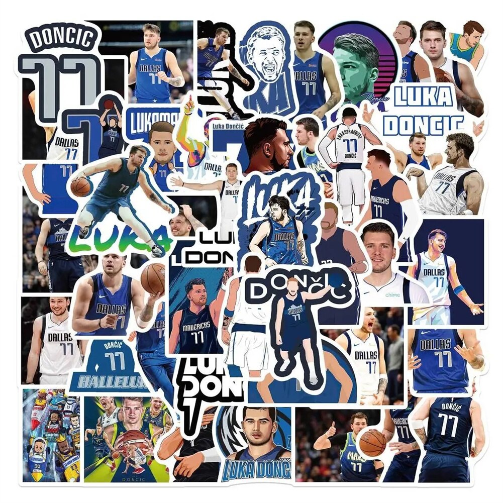 NBA Stars Basketball 50 Stickers Pack-ChandeliersDecor