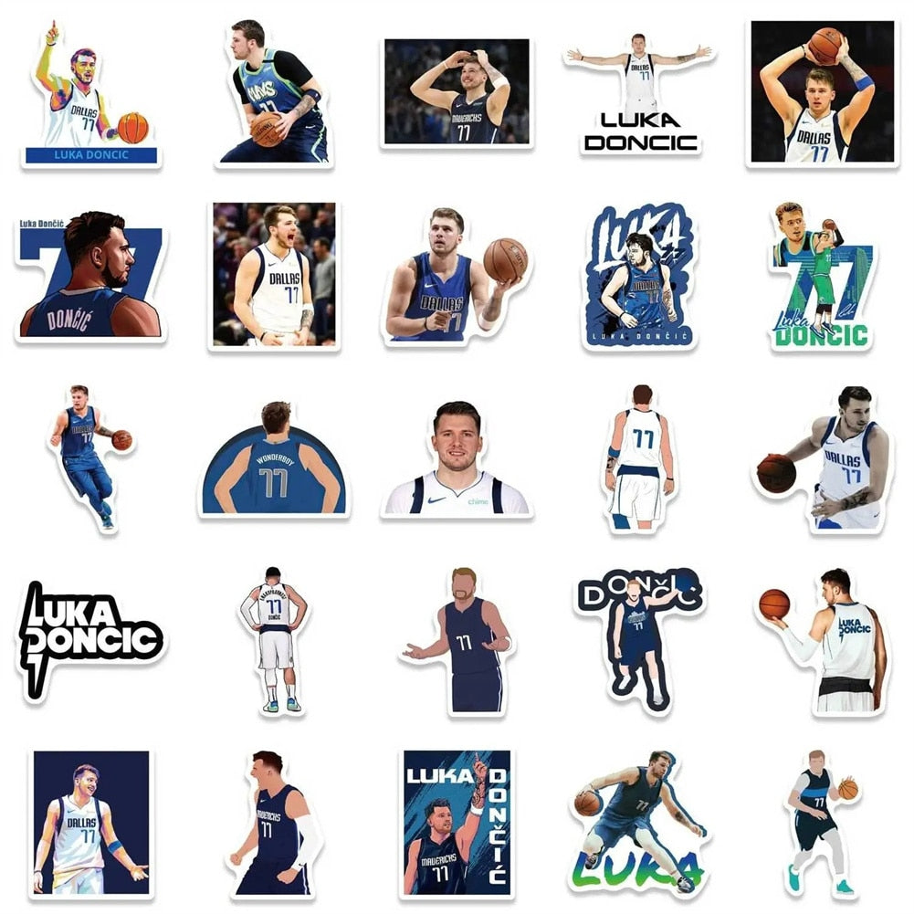 NBA Stars Basketball 50 Stickers Pack-ChandeliersDecor