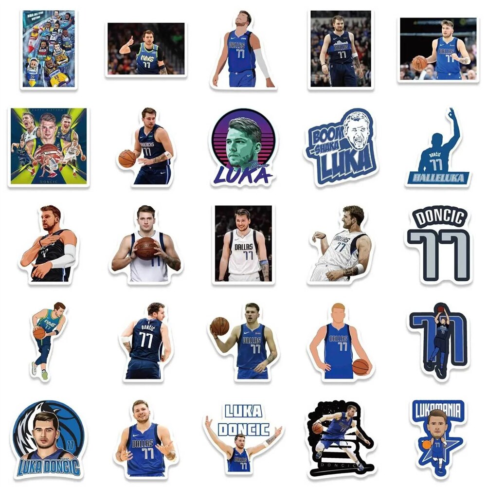 NBA Stars Basketball 50 Stickers Pack-ChandeliersDecor