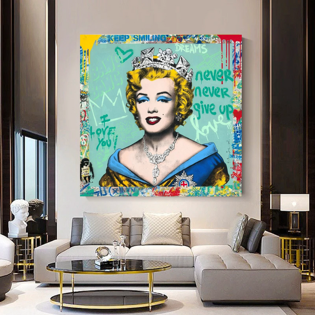 Never Never Giveup Marilyn Poster - Embolden Your Courage