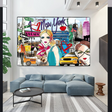 New York Love Canvas Wall Art