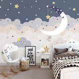 Nighty Night Moon Nursery Wallpaper - Transform Baby's Room-ChandeliersDecor.com