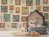 Nordic Animals Art Gallery - Kids Room Wallpaper Mural-ChandeliersDecor