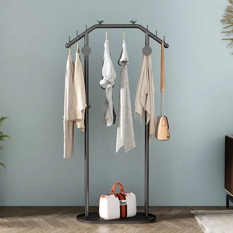 Nordic Floor Standing Coat Rack Organiser-GraffitiWallArt