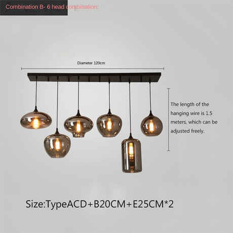 Nordic Glass LED Pendant Lights: Stylish Illumination-ChandeliersDecor