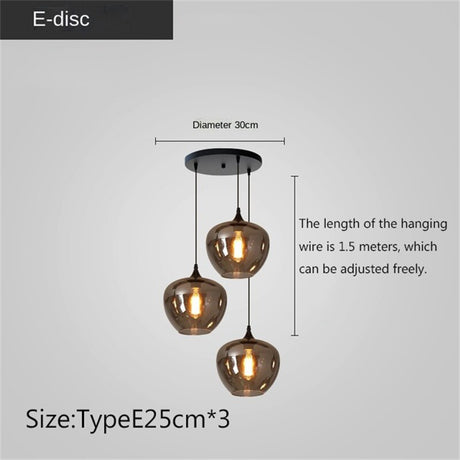 Nordic Glass LED Pendant Lights: Stylish Illumination-ChandeliersDecor