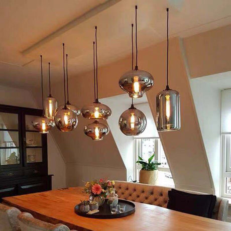 Nordic Glass LED Pendant Lights: Stylish Illumination-ChandeliersDecor