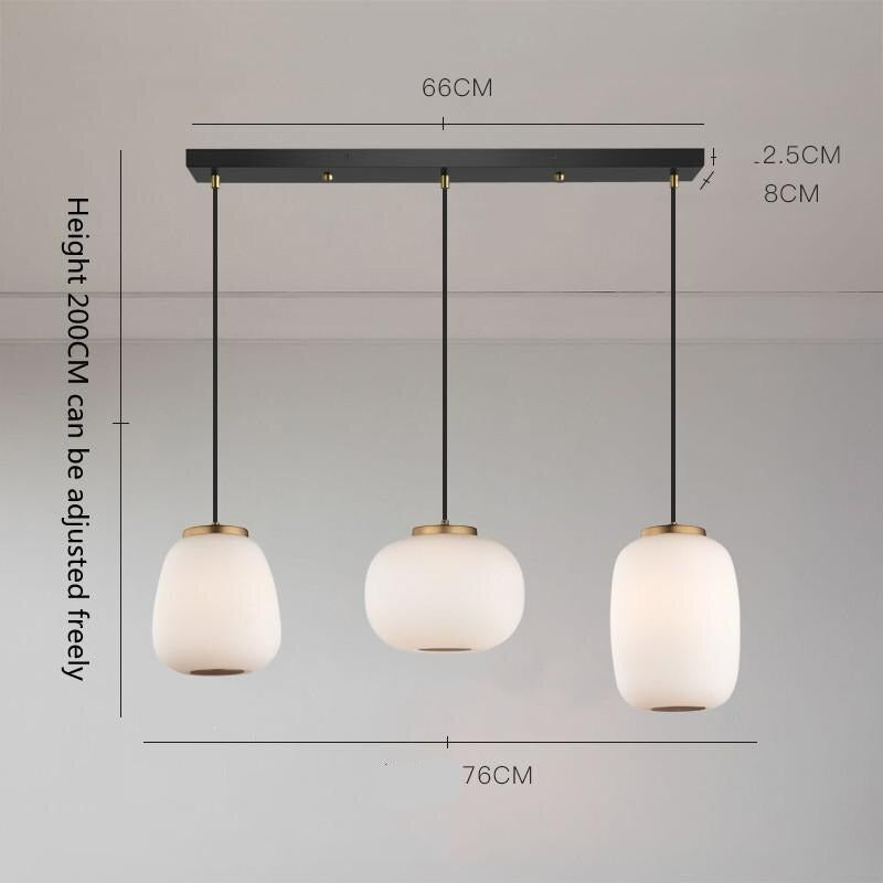 Nordic Glass Pendant Light: Exquisite Lighting Fixture-ChandeliersDecor