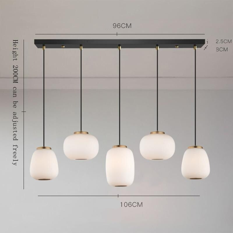 Nordic Glass Pendant Light: Exquisite Lighting Fixture-ChandeliersDecor