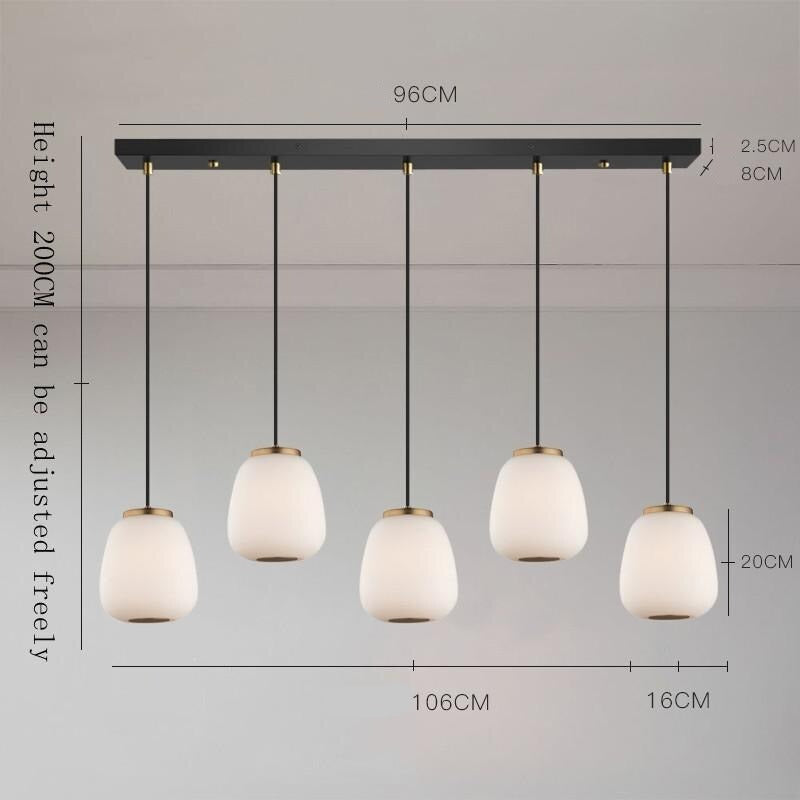 Nordic Glass Pendant Light: Exquisite Lighting Fixture-ChandeliersDecor