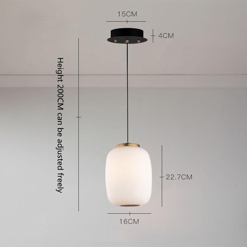 Nordic Glass Pendant Light: Exquisite Lighting Fixture