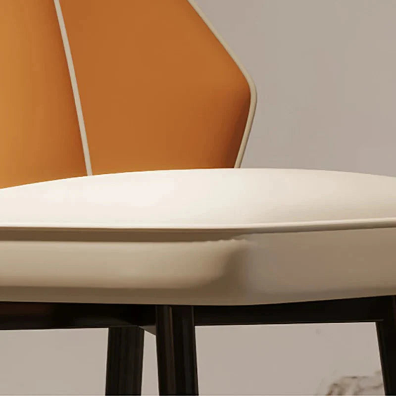Nordic Gourtas Leather Bar Chair Stool-GraffitiWallArt