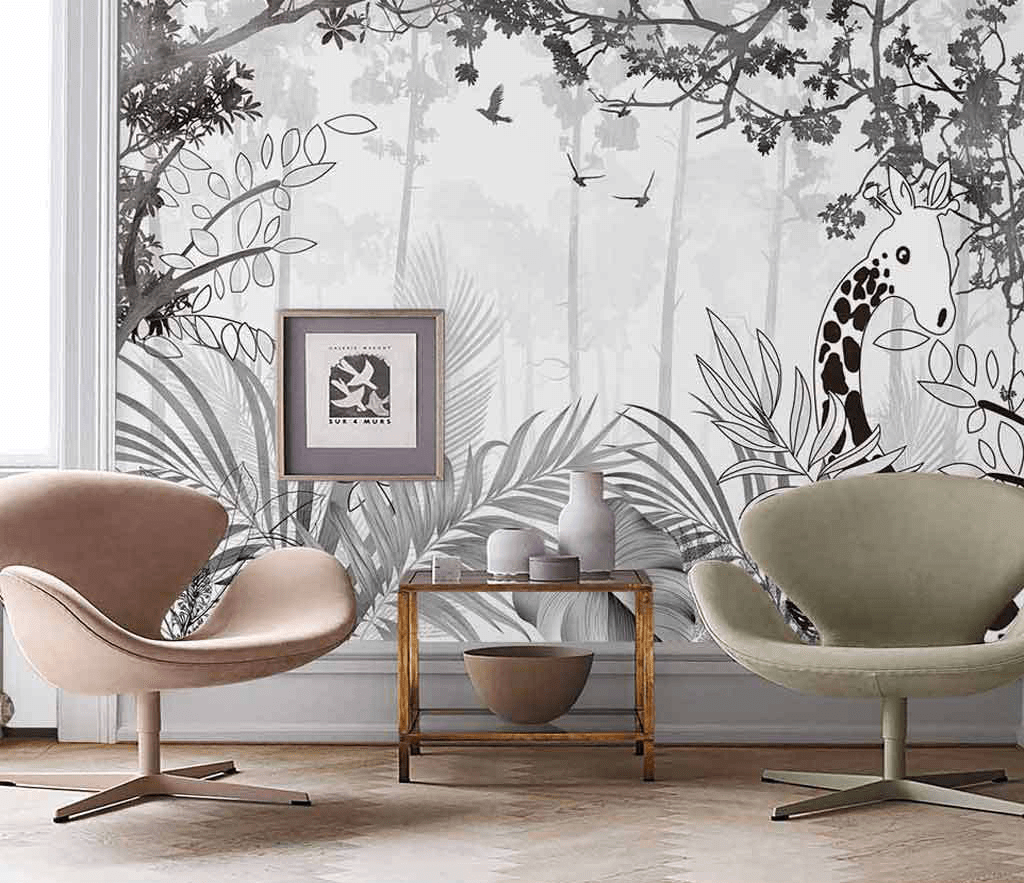 Nordic Jungle Wallpaper Murals - Transform Your Space-ChandeliersDecor.com