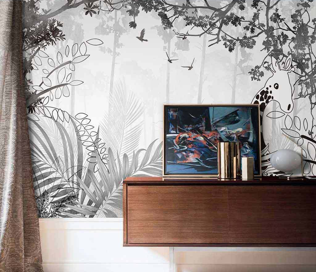 Nordic Jungle Wallpaper Murals - Transform Your Space-ChandeliersDecor