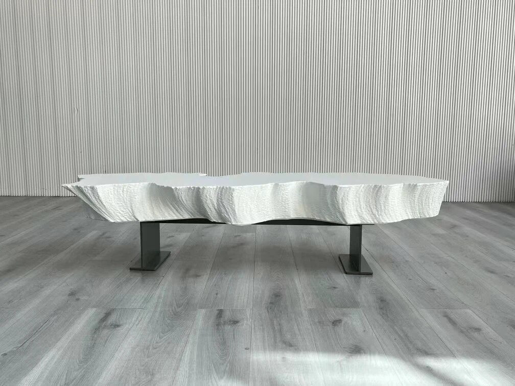 Table basse en plastique renforcé de fibres de verre minimaliste moderne nordique