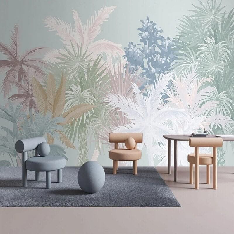 Nordic Tropical Plant Forest Wallpaper for Home Wall Decor-ChandeliersDecor.com