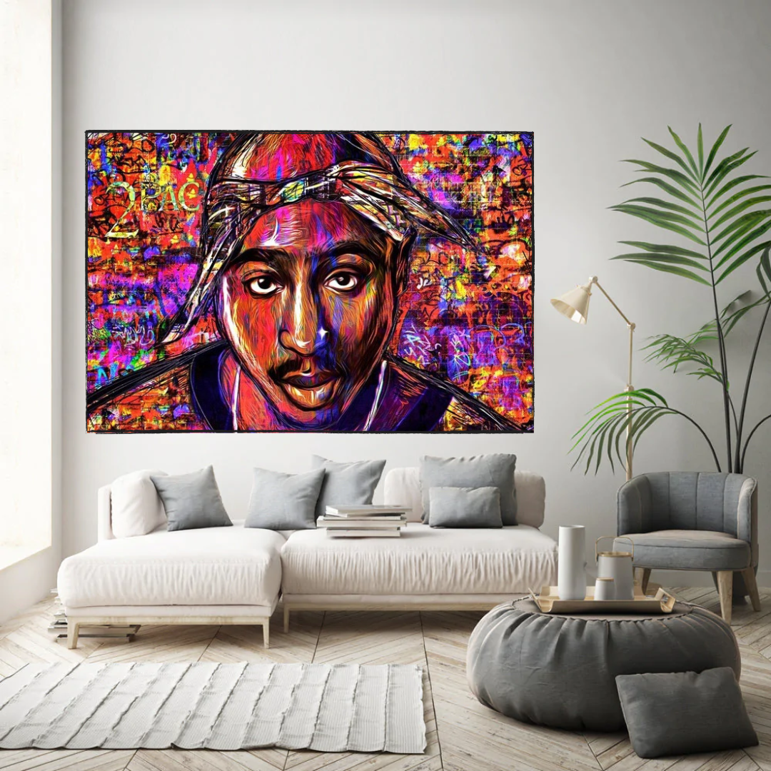 Notorious BIGGIE Smalls & Tupac Canvas Wall Art-ChandeliersDecor