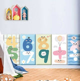 Number Fun Kids Wall Padded Safety Cushions Set-ChandeliersDecor