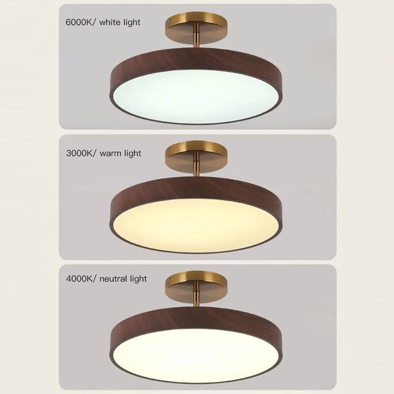 Oak Wood Pendant Ceiling Light-ChandeliersDecor