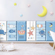 Ocean Creatures Kids Wall Padded Safety Cushions-ChandeliersDecor