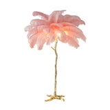 Ostrich Feather Floor Lamp: Graceful Lighting Fixture-ChandeliersDecor