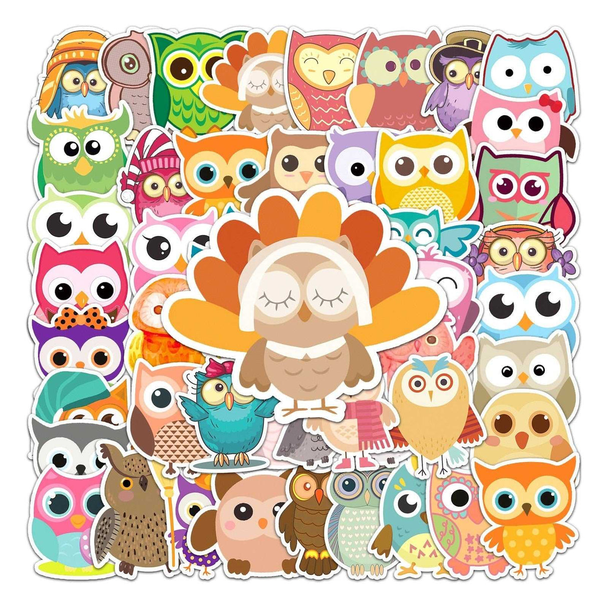 Owl Stickers Pack: Durable and Adorable Designs-ChandeliersDecor