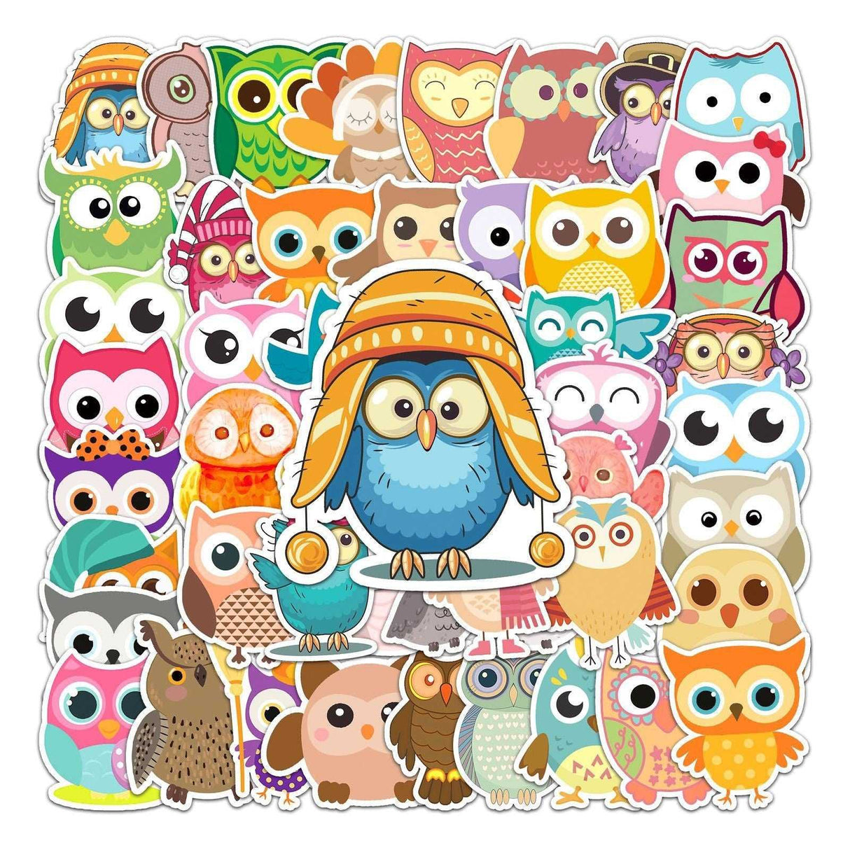 Owl Stickers Pack: Durable and Adorable Designs-ChandeliersDecor