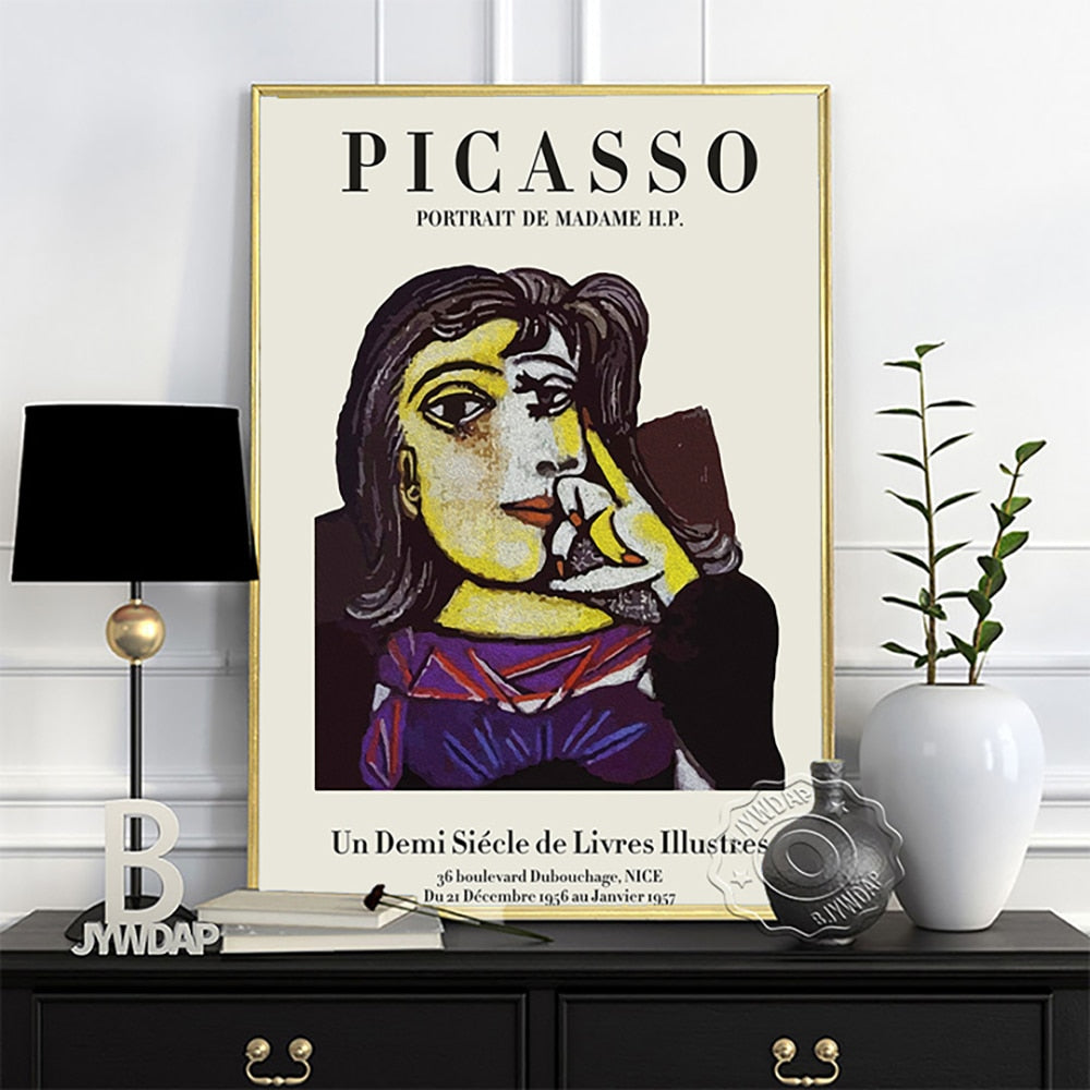 Pablo Picasso Portrait De Madame Original Art Display - Limited Edition-ChandeliersDecor