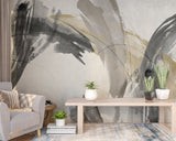 Paint Brush Wallpaper Mural Meticulously Crafted-ChandeliersDecor