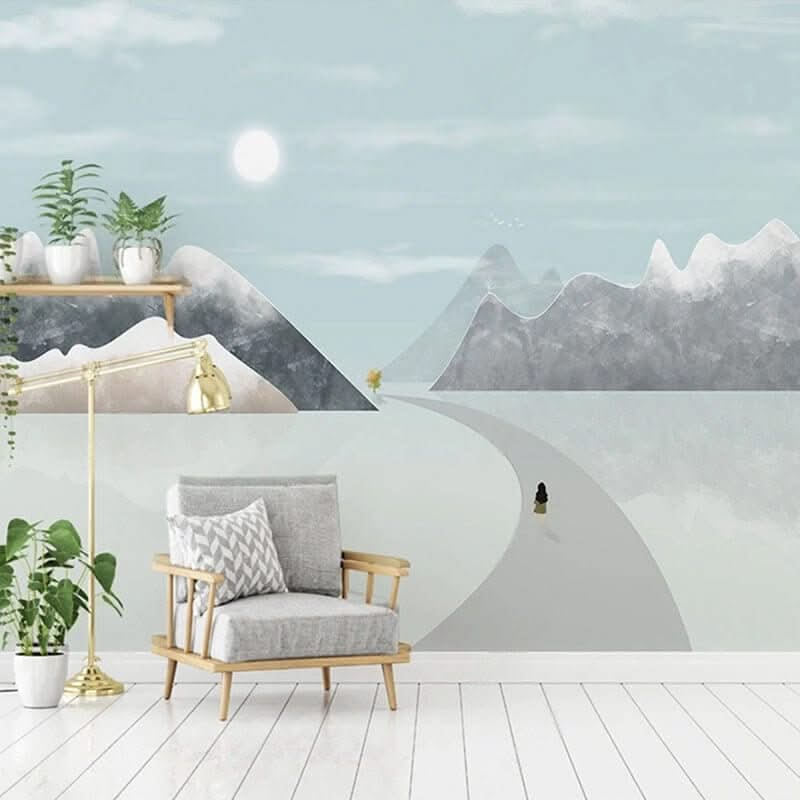 Passage to Mountains Wallpaper: Transform Your Space-ChandeliersDecor.com