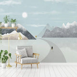 Passage to Mountains Wallpaper: Transform Your Space-ChandeliersDecor.com