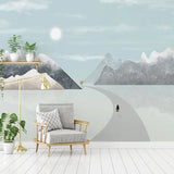 Passage to Mountains Wallpaper: Transform Your Space-ChandeliersDecor