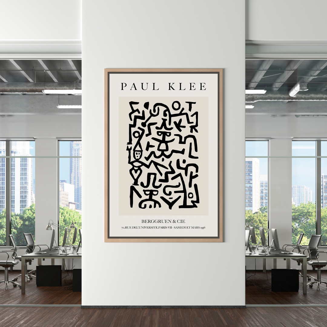 Paul Klee Picasso Matisse Black White Poster Canvas Wall Art-ChandeliersDecor