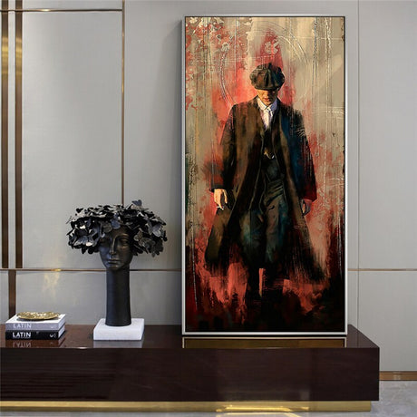 Peaky Blinders Drama Tommy Shelby Canvas Wall Art-ChandeliersDecor