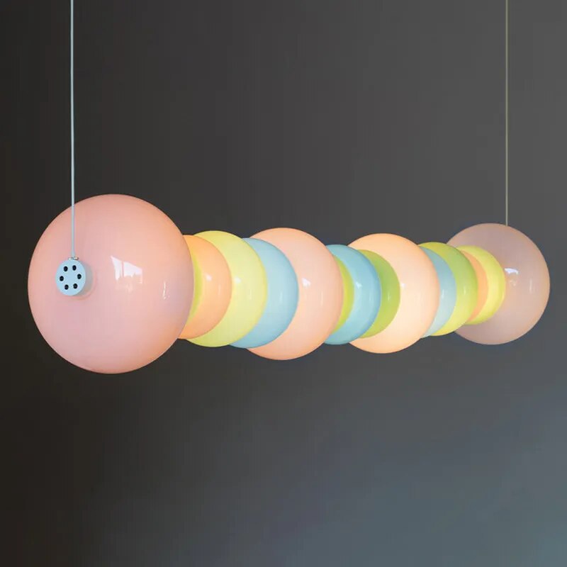 Pebbles Glass Led Chandelier for Kids Room-ChandeliersDecor