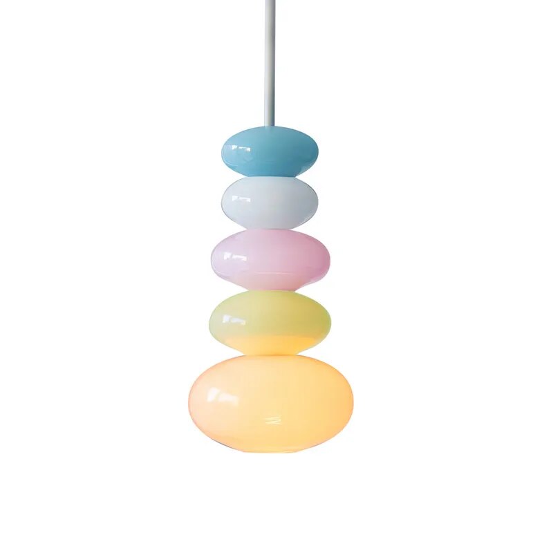 Pebbles Glass Led Chandelier for Kids Room-ChandeliersDecor