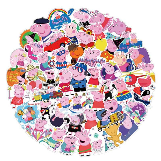 Peppa Pig Stickers – Fun and Adorable Sticker Collection-ChandeliersDecor