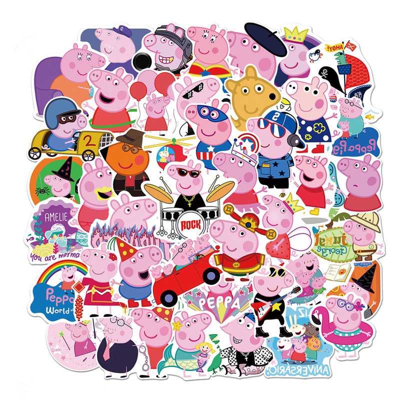 Peppa Pig Stickers – Fun and Adorable Sticker Collection-ChandeliersDecor