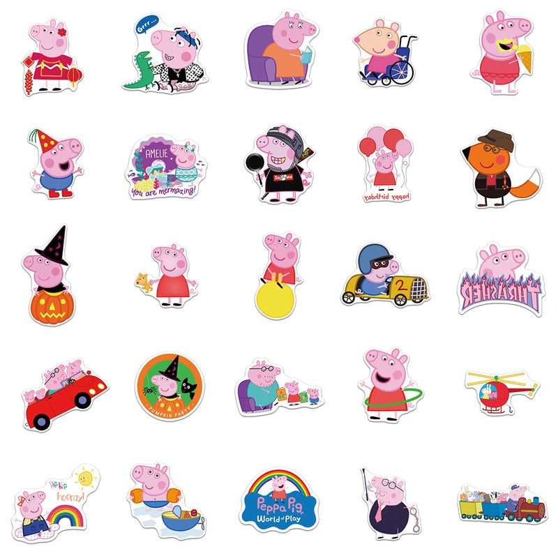 Peppa Pig Stickers – Fun and Adorable Sticker Collection-ChandeliersDecor