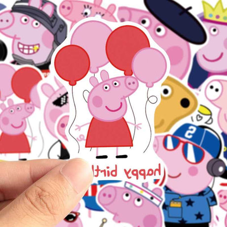 Peppa Pig Stickers – Fun and Adorable Sticker Collection-ChandeliersDecor