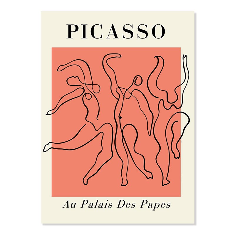 Picasso Matisse Abstrait Yayoi Kusama Art Mural sur Toile