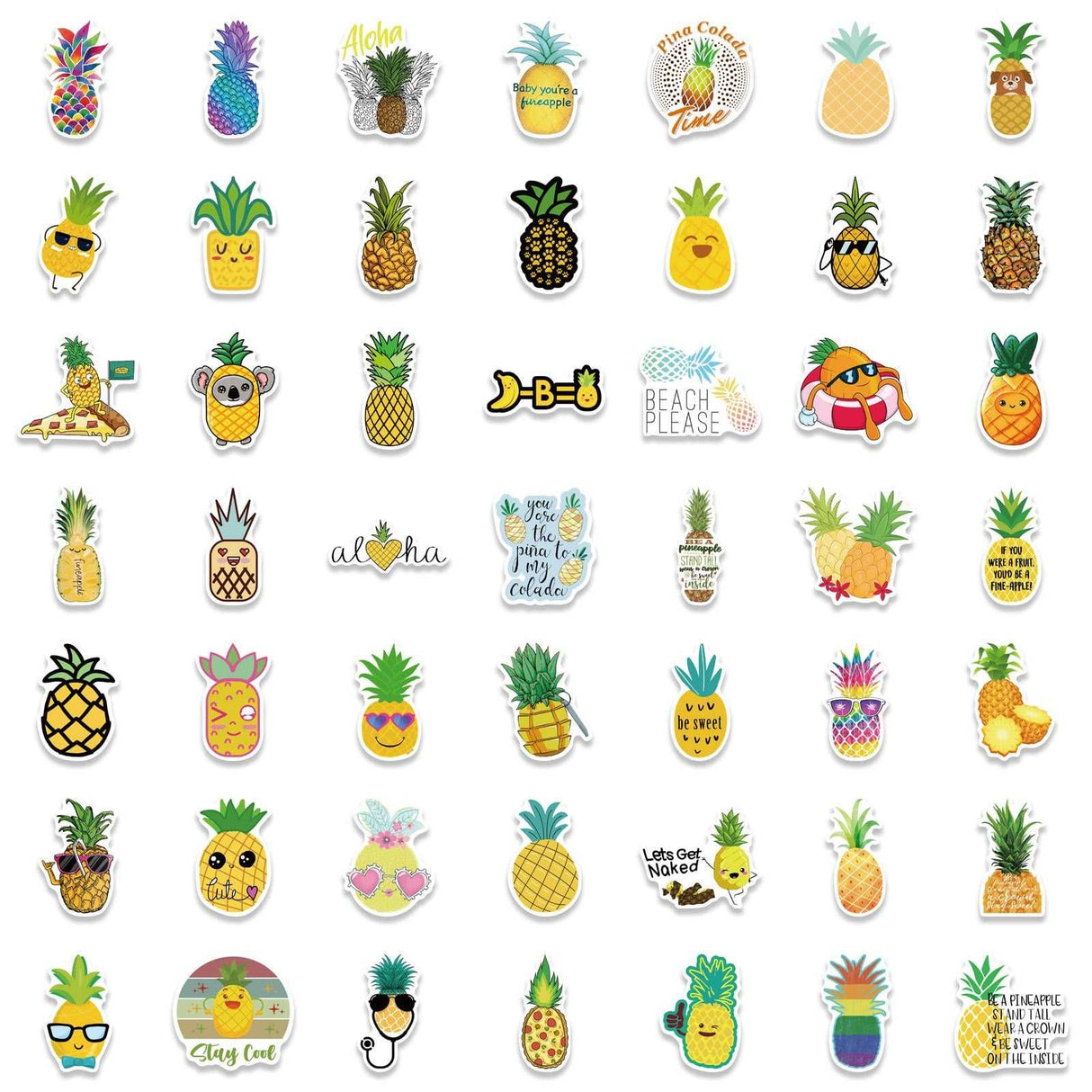 Pineapple Stickers Pack-ChandeliersDecor