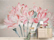 Pink Blossom Flowers Wallpaper Mural-ChandeliersDecor.com