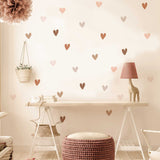 Pink Butterfly Boho Heart Stickers: Kids Wall Decal-ChandeliersDecor