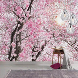 Pink Flowers Wallpaper Mural: Transform Your Space-ChandeliersDecor.com