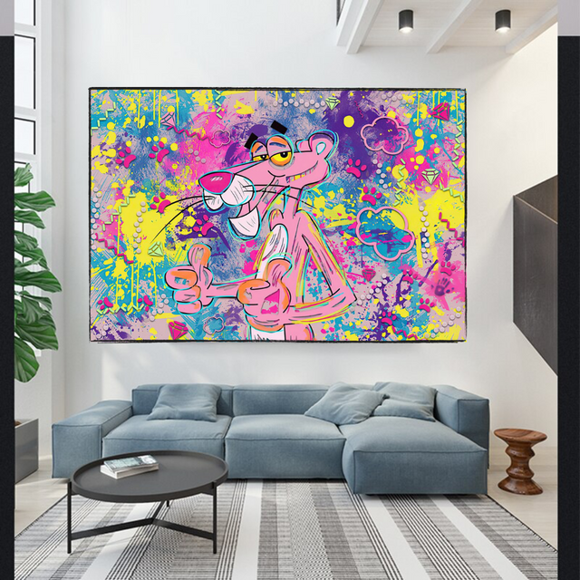 Pink Panther Art: Thumbs Up Canvas Wall Art